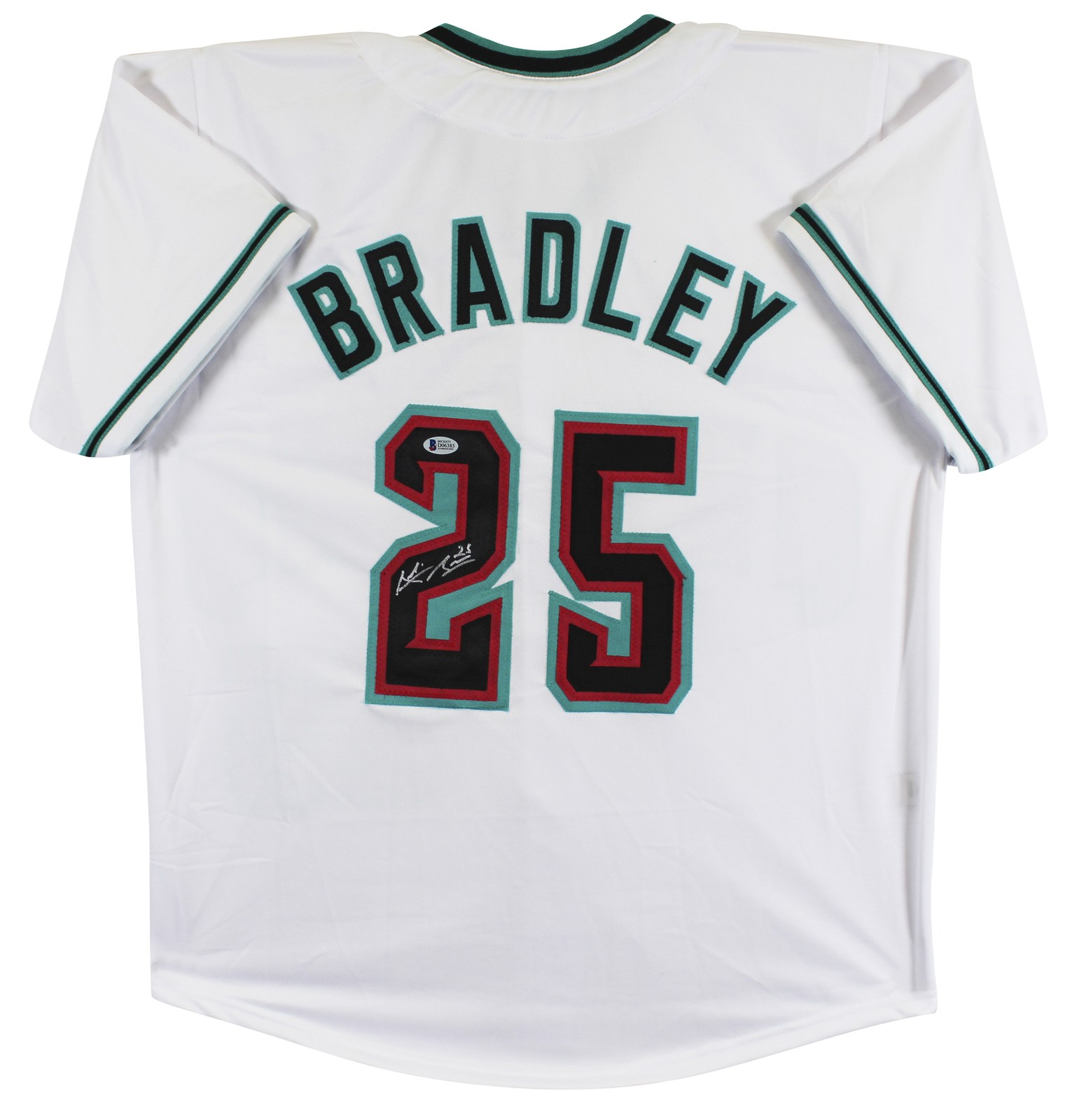 Archie Bradley Authentic Signed White Pro Style Jersey Autographed BAS