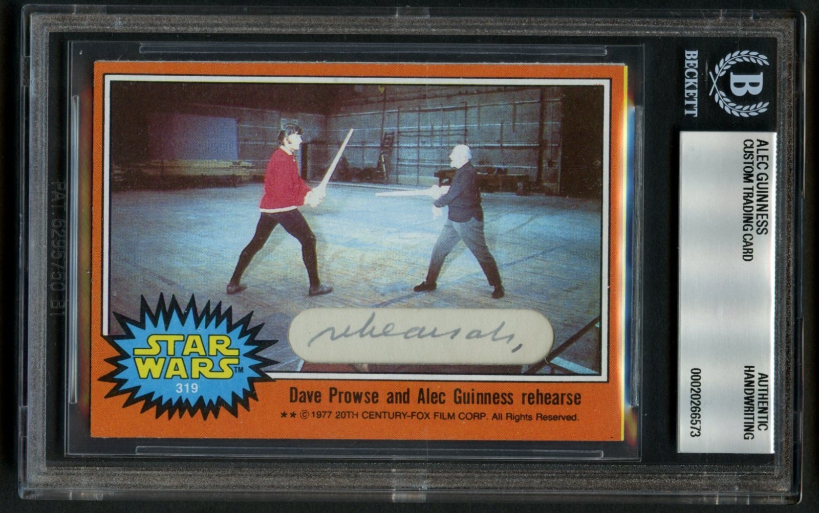 Alec Guinness HANDWRITING Ben Kenobi Star Wars Custom Cut 