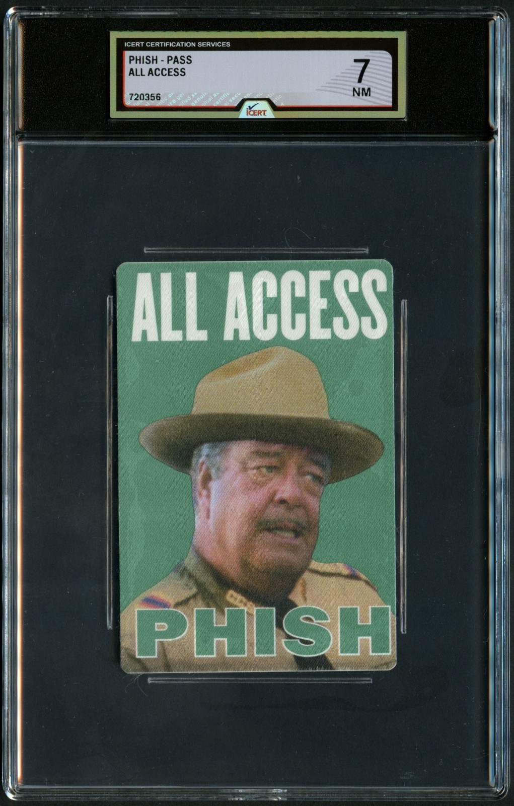 Phish Tour All Access Backstage Pass Grade 7 iCERT Slabbed