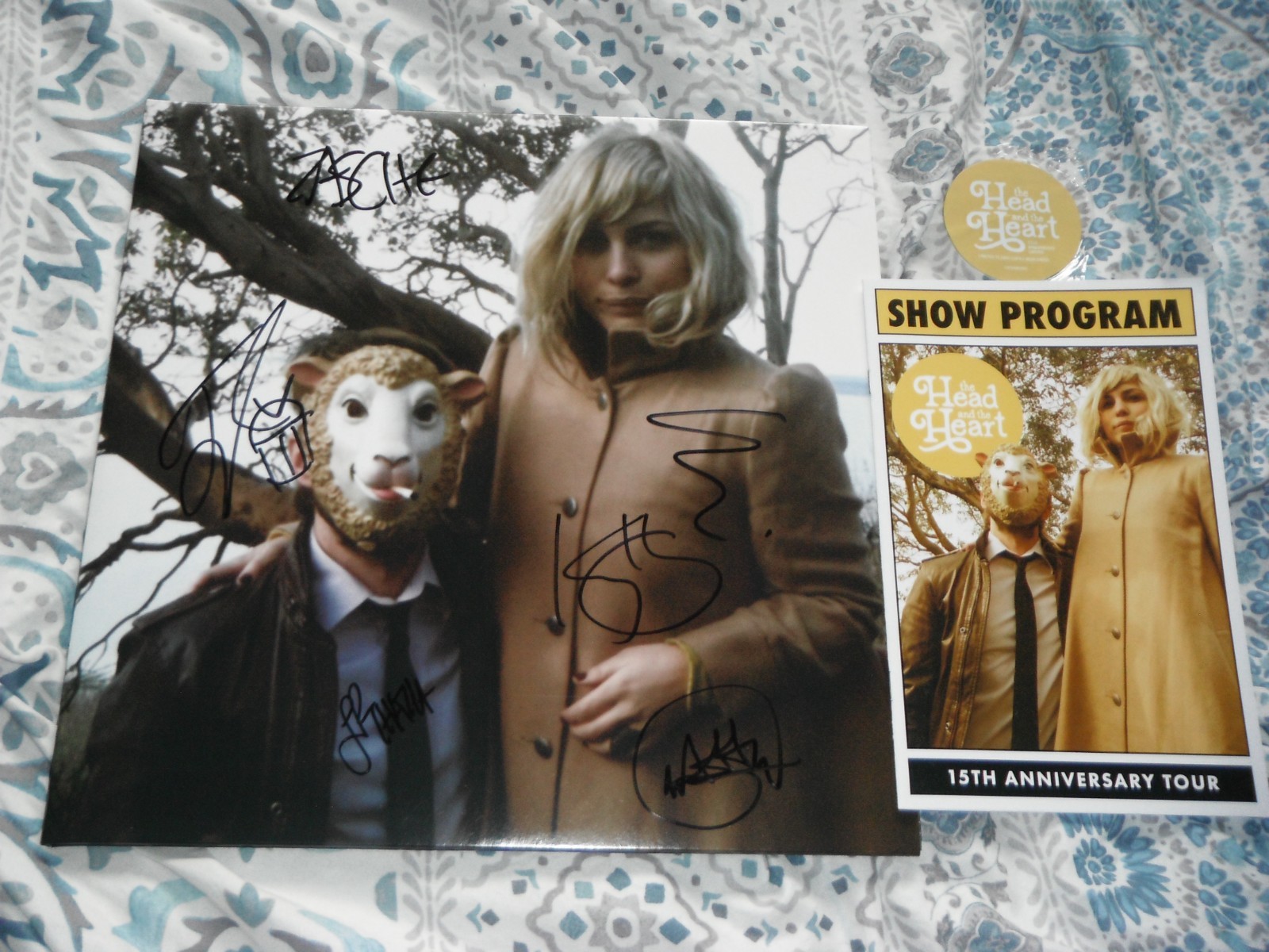THE HEAD AND THE HEART SIGNED VINYL ALBUM 15TH ANNIVERSARY EDITION