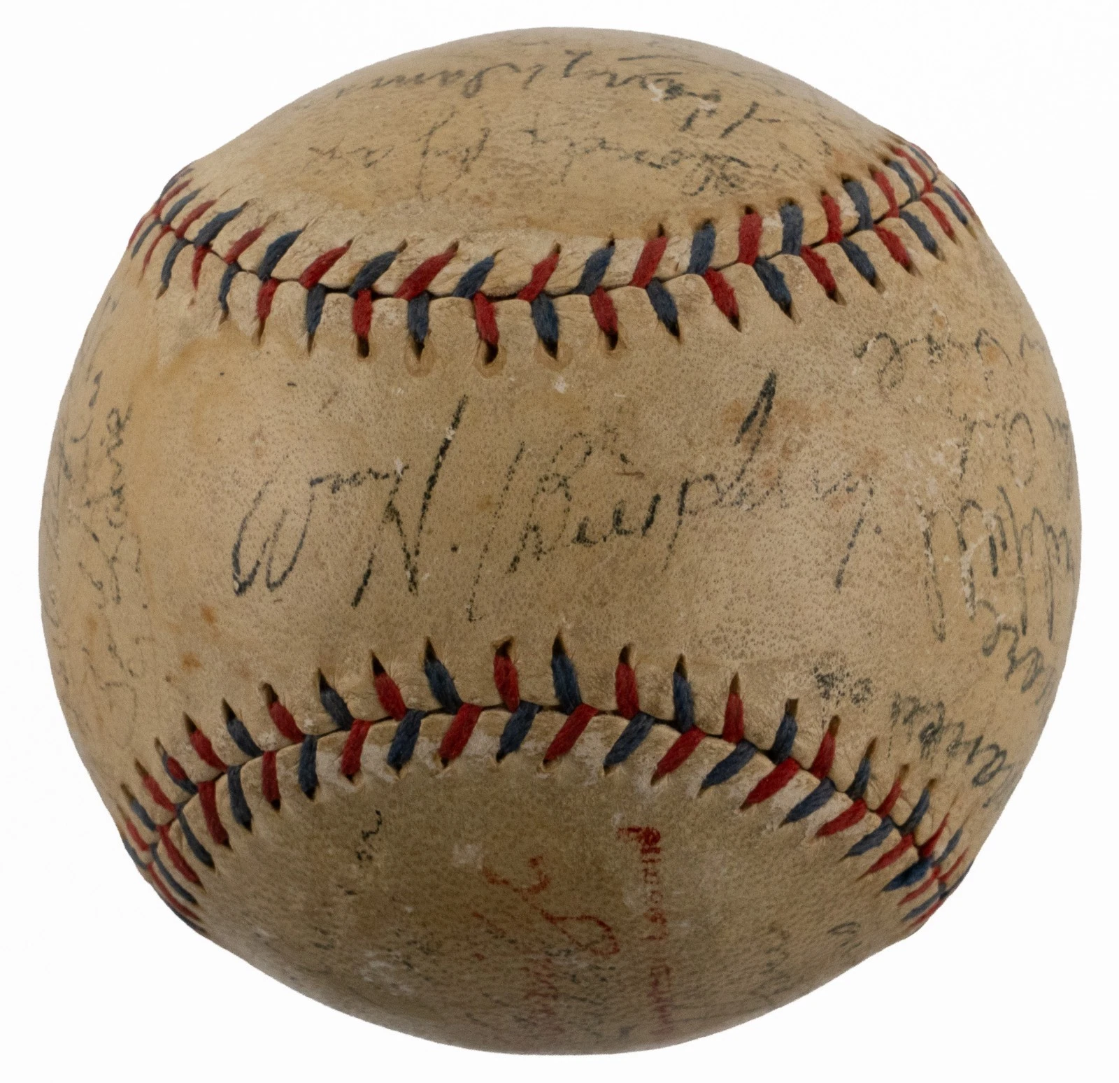 1933 New York Giants World Series Champs Team Signed Baseball Mel Ott JSA COA