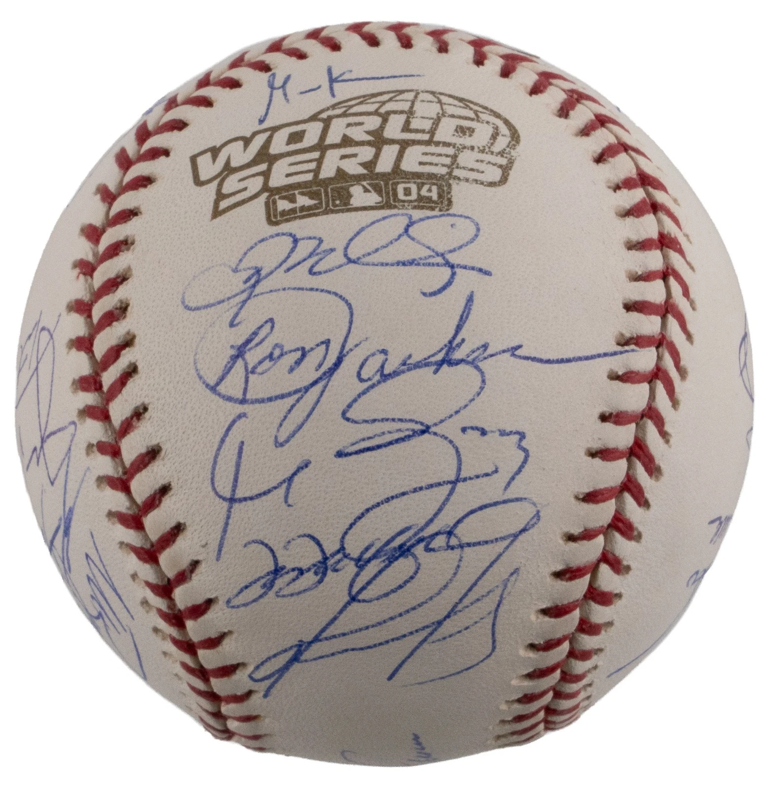 2004 Boston Red Sox World Series Champs Team Signed W.S. Baseball JSA COA