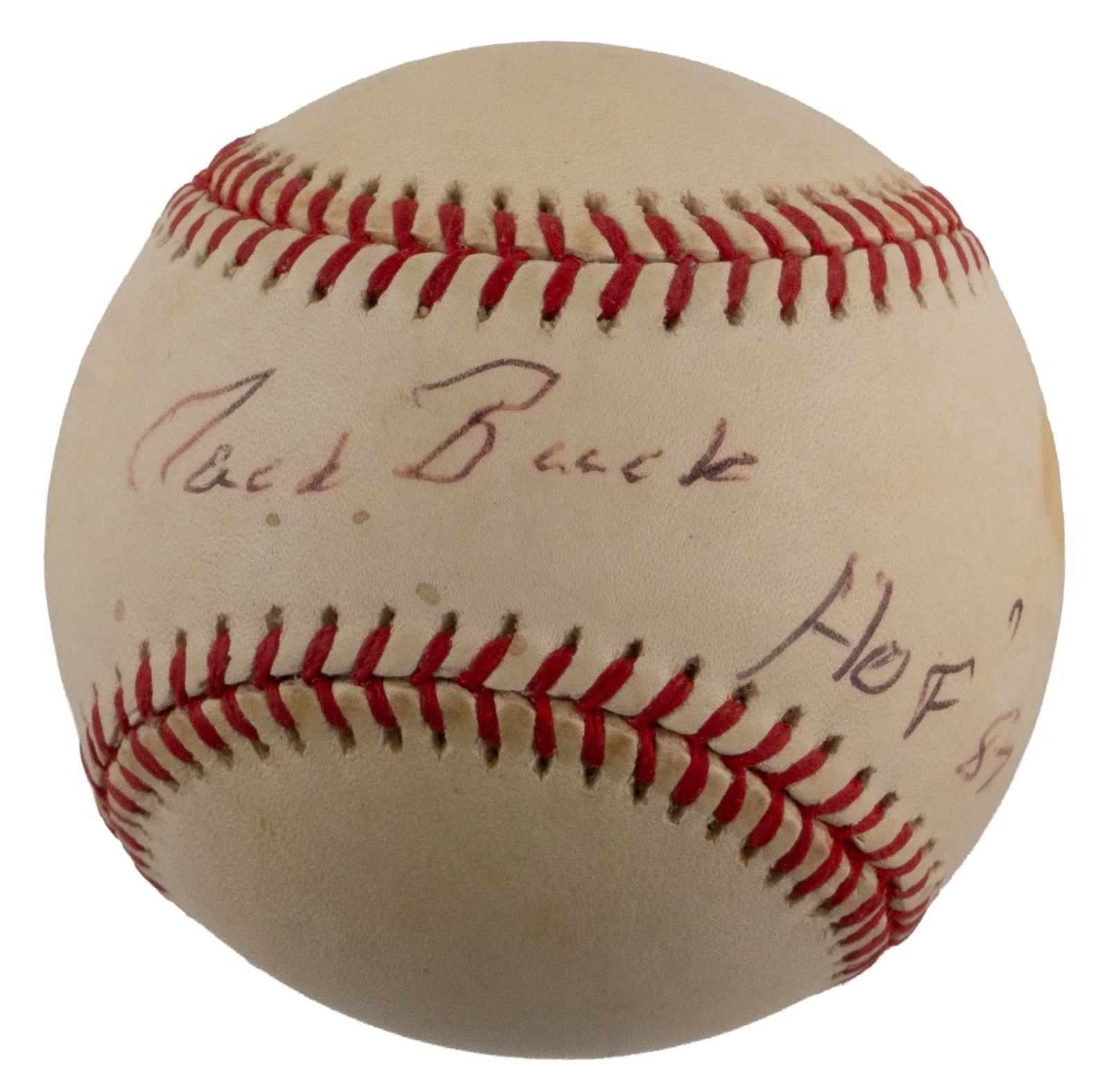 Jack Buck Hall Of Fame 1987 Signed National League Baseball JSA COA