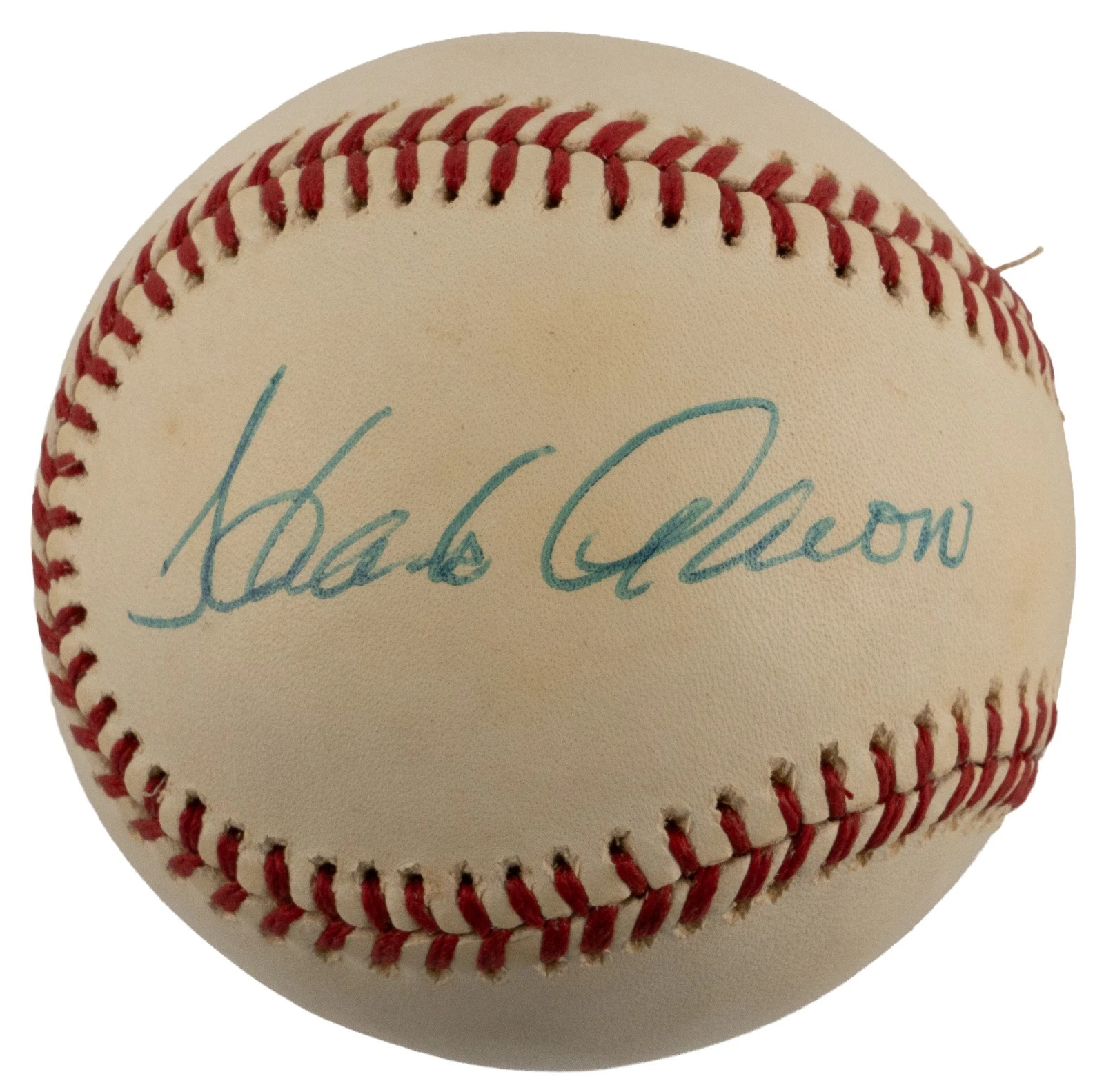 Beautiful Hank Aaron Signed 1974 American League Macphail Baseball JSA COA