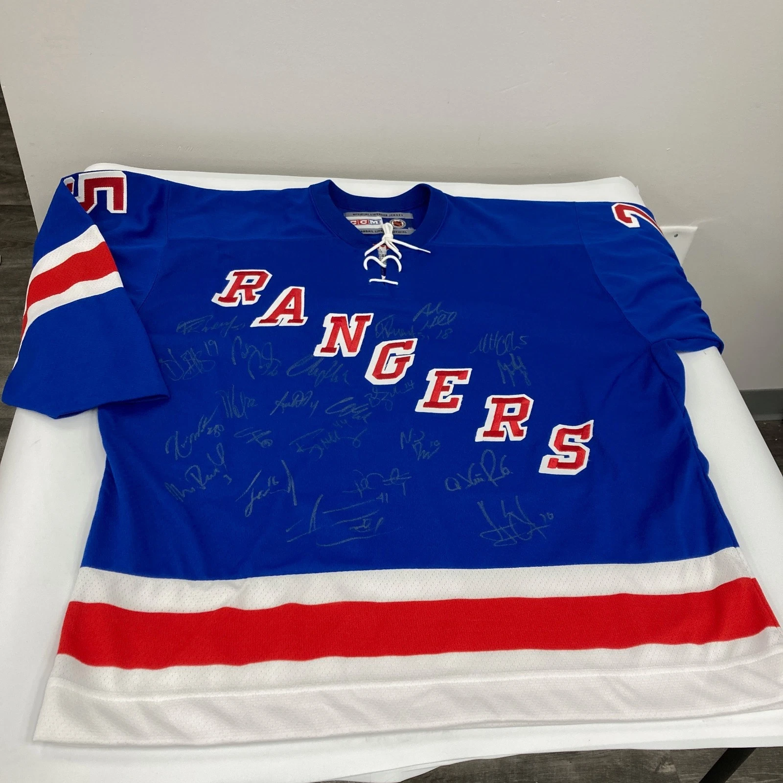 2006-2007 New York Rangers Team Signed Authentic Jersey JSA COA