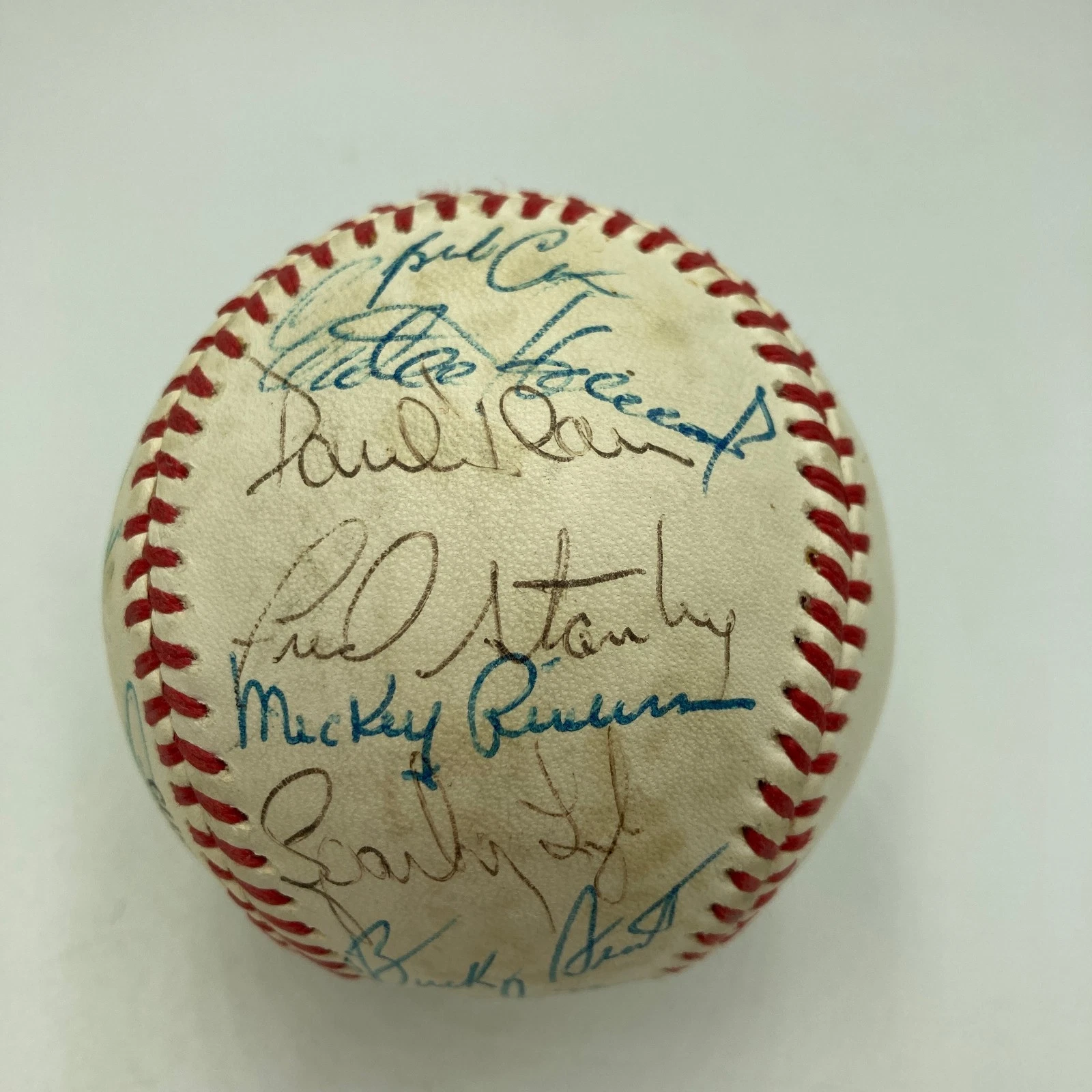 1977 New York Yankees World Series Champs Team Signed Baseball JSA COA