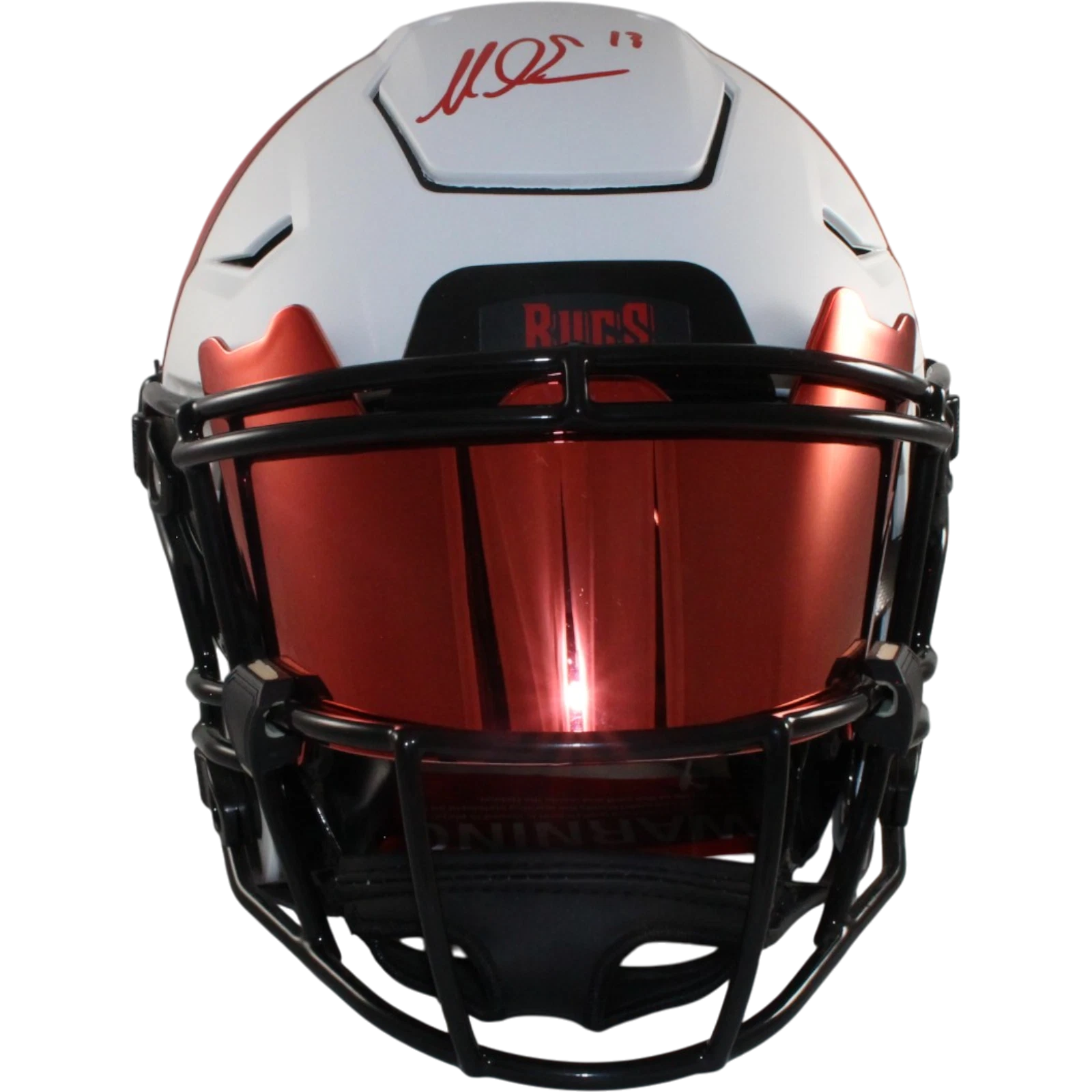 Mike Evans Autographed Tampa Bay Buccaneers Lunar SpeedFlex Visor Beckett 57302