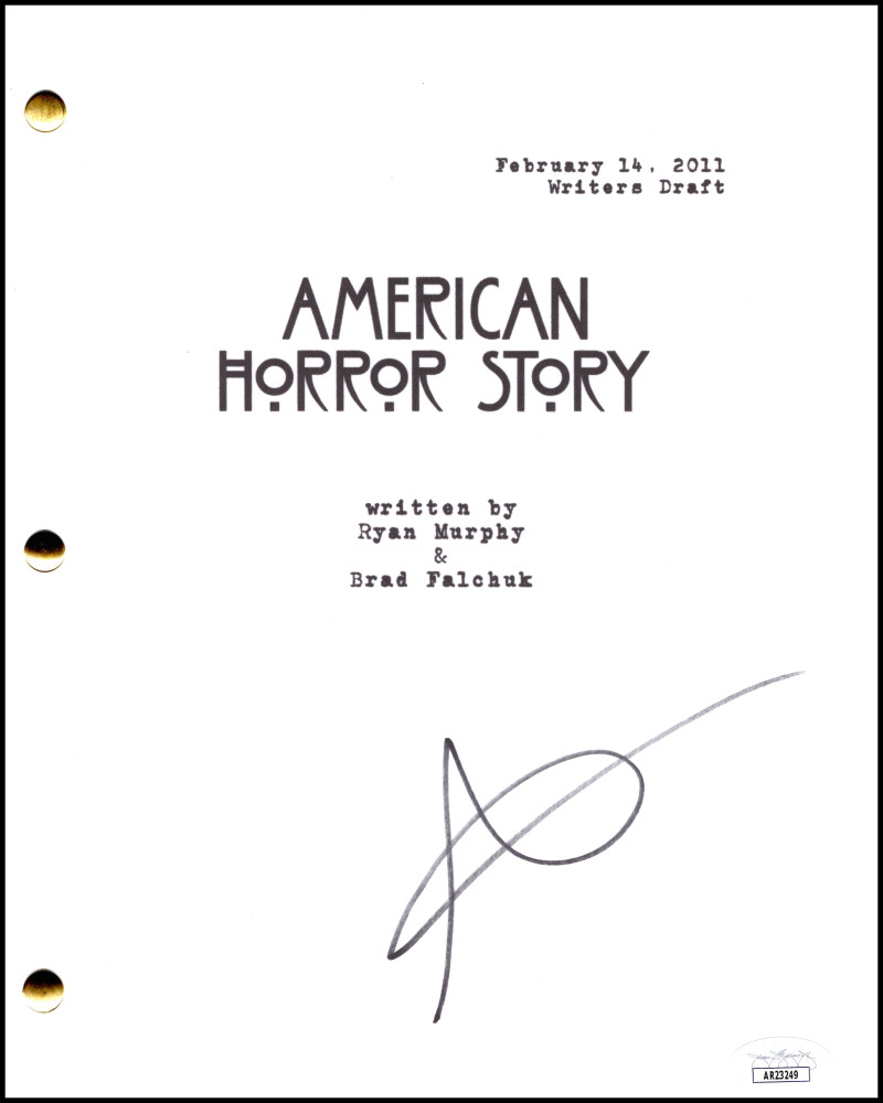 Sarah Paulson Signed Autograph American Horror Story Full Pilot Script JSA COA