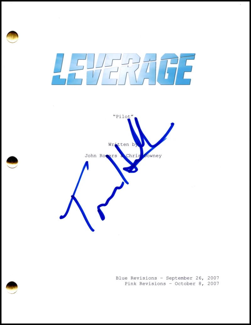 Timothy Hutton Signed Autograph Leverage Full Script Screenplay - Nathan Ford