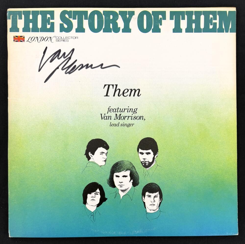 Van Morrison Signed Autograph Album Vinyl Record - The Story of Them Beckett COA