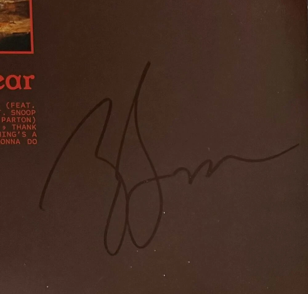 Zac Brown Signed Autograph Love & Fear ZBB Band Album Vinyl Record JSA COA