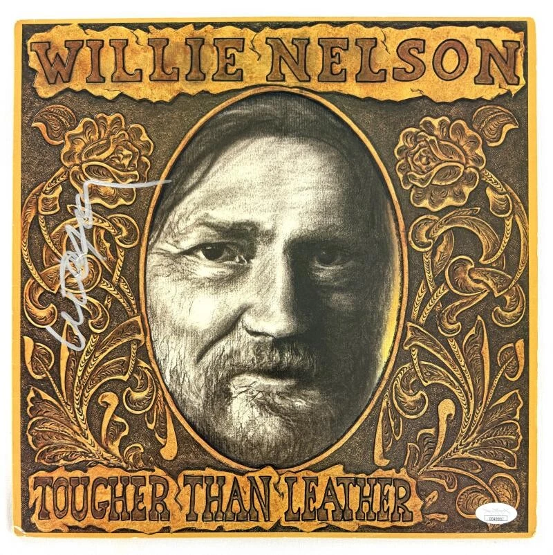 Willie Nelson Signed Autograph Tougher Than Leather Album Vinyl Record JSA COA