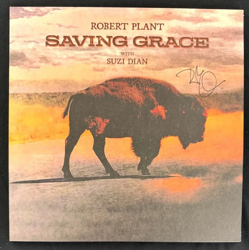 Robert Plant Led Zeppelin Signed Autograph Saving Grace Album Record Beckett COA