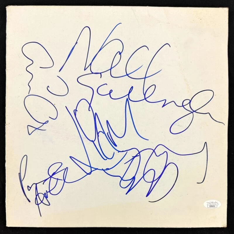 Oasis - Noel Liam Gallagher +2 Signed Autograph Generic Album Sleeve w/ JSA COA