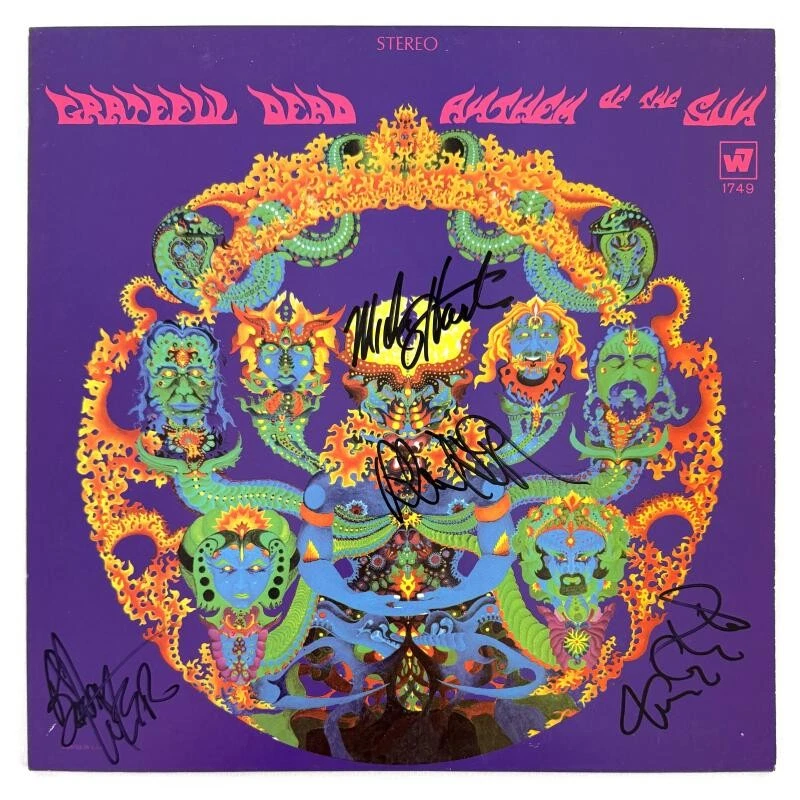 Bob Weir Phil Lesh Mickey Hart & Tom Signed Autograph Grateful Dead Album BAS