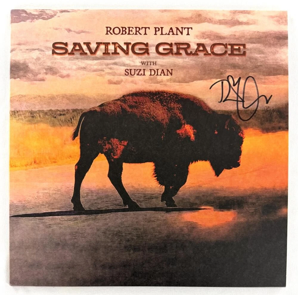 Robert Plant Led Zeppelin Signed Autograph Saving Grace Album Record B ID: 44077