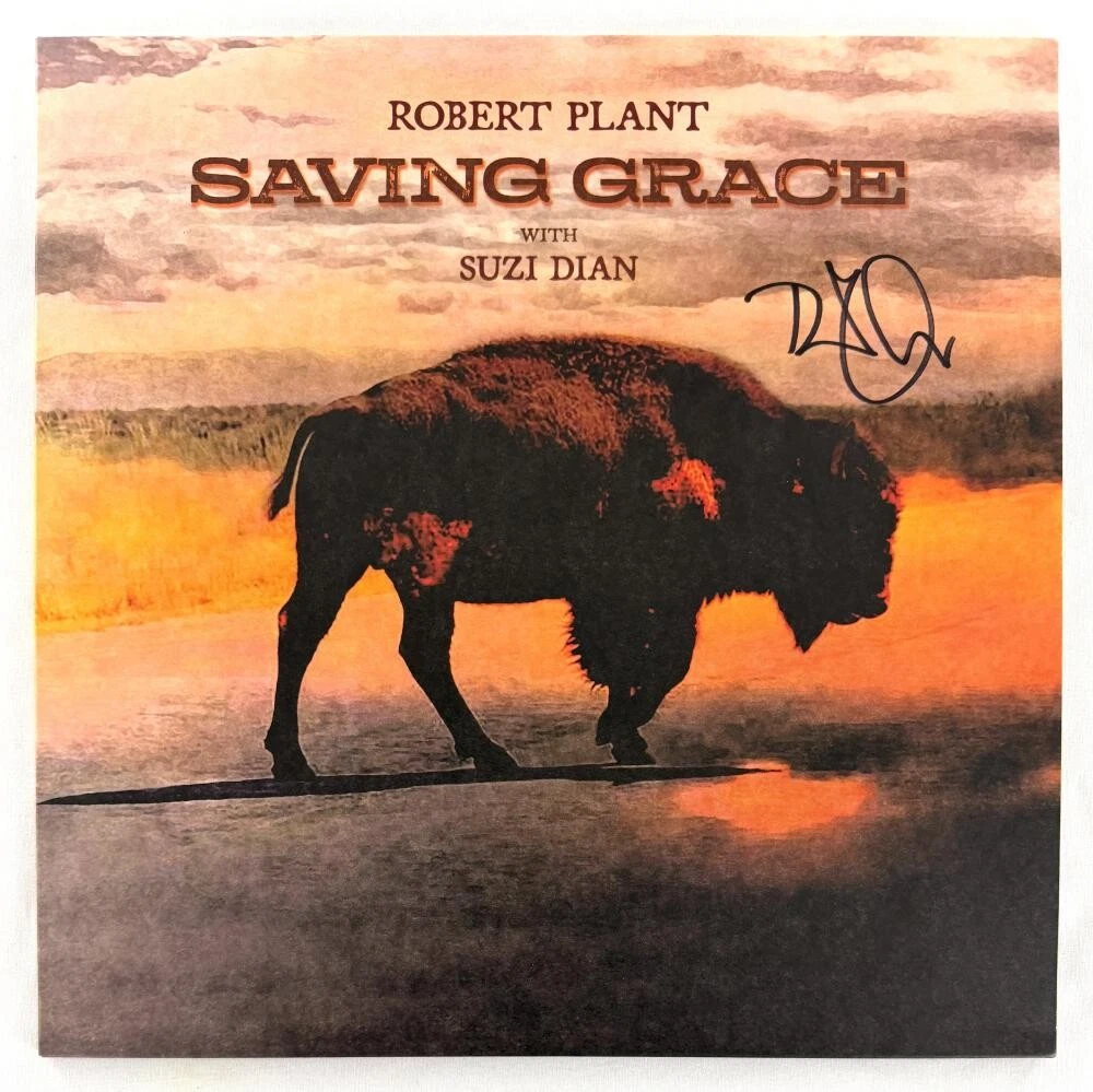 Robert Plant Led Zeppelin Signed Autograph Saving Grace Album Record LP BAS COA