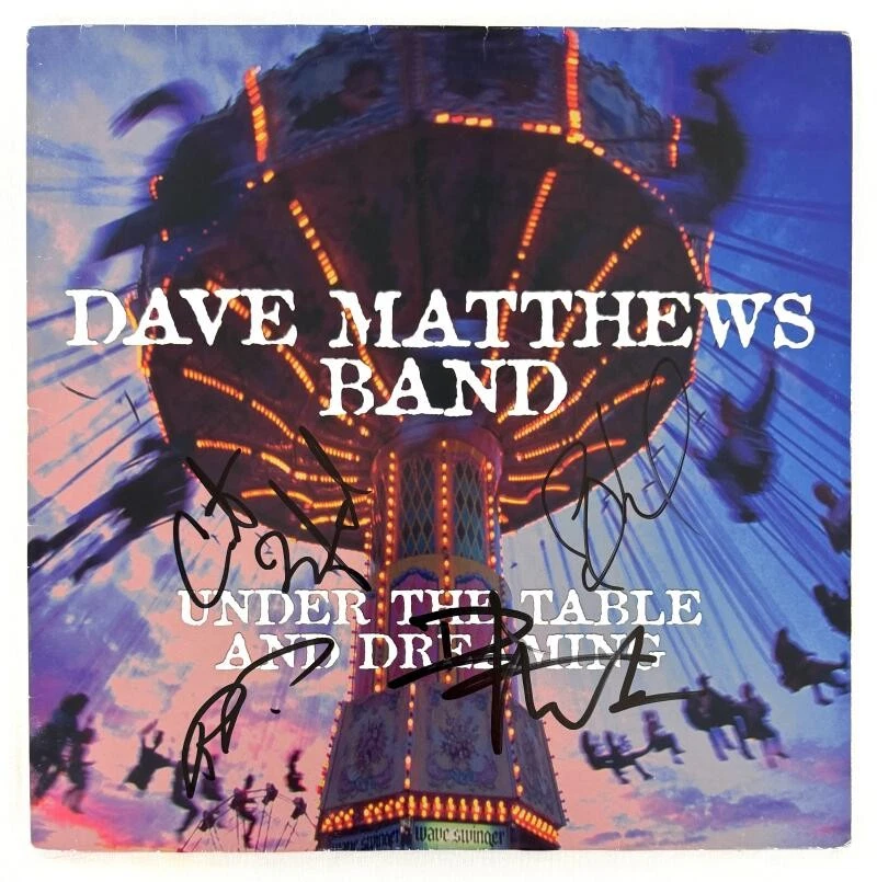 Dave Matthews Band Signed Autograph Album Record - Dave Stefan Carter Boyd COA