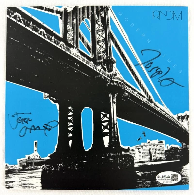 RNDM Band Signed Autograph 45 RPM Album Record - Jeff Ament +2 w/ JSA COA