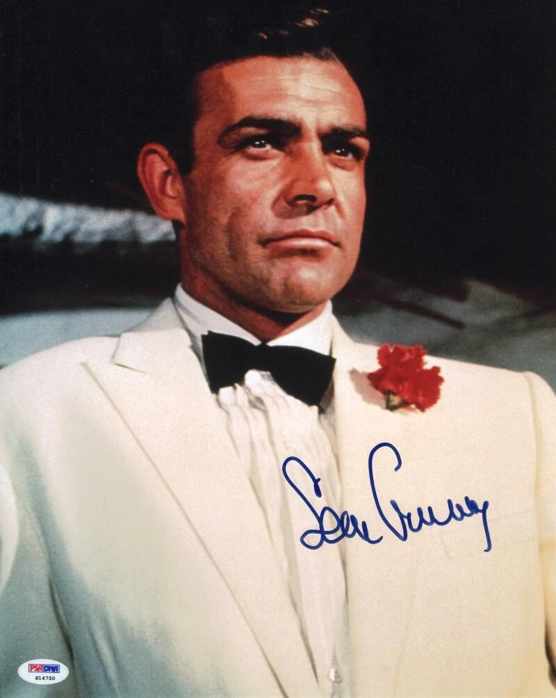 SEAN CONNERY SIGNED AUTOGRAPH 11×14 PHOTO – JAMES BOND GOLDFINGER 007 W/ PSA COA COLLECTIBLE MEMORABILIA