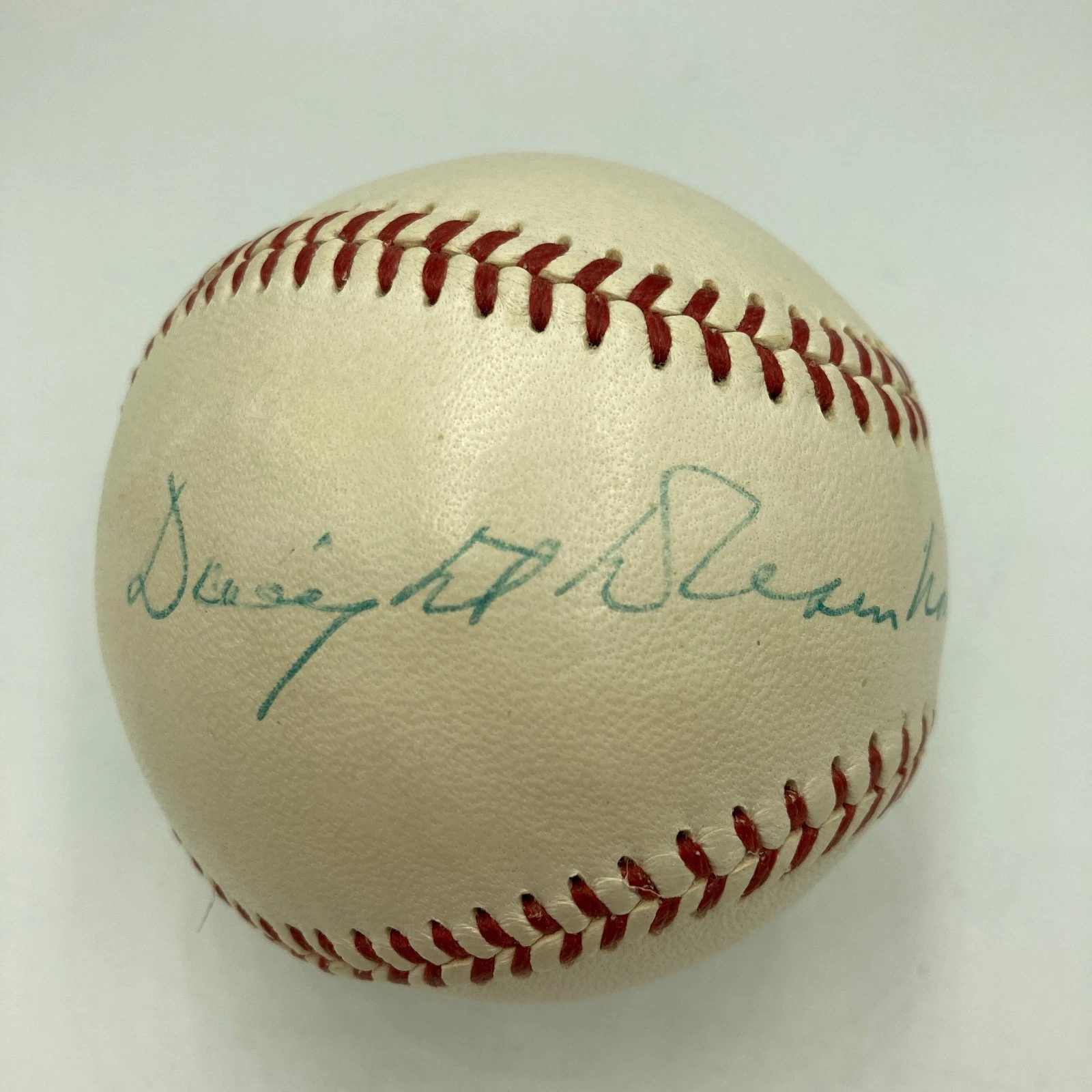 The Finest President Dwight D. Eisenhower Single Signed Baseball JSA COA