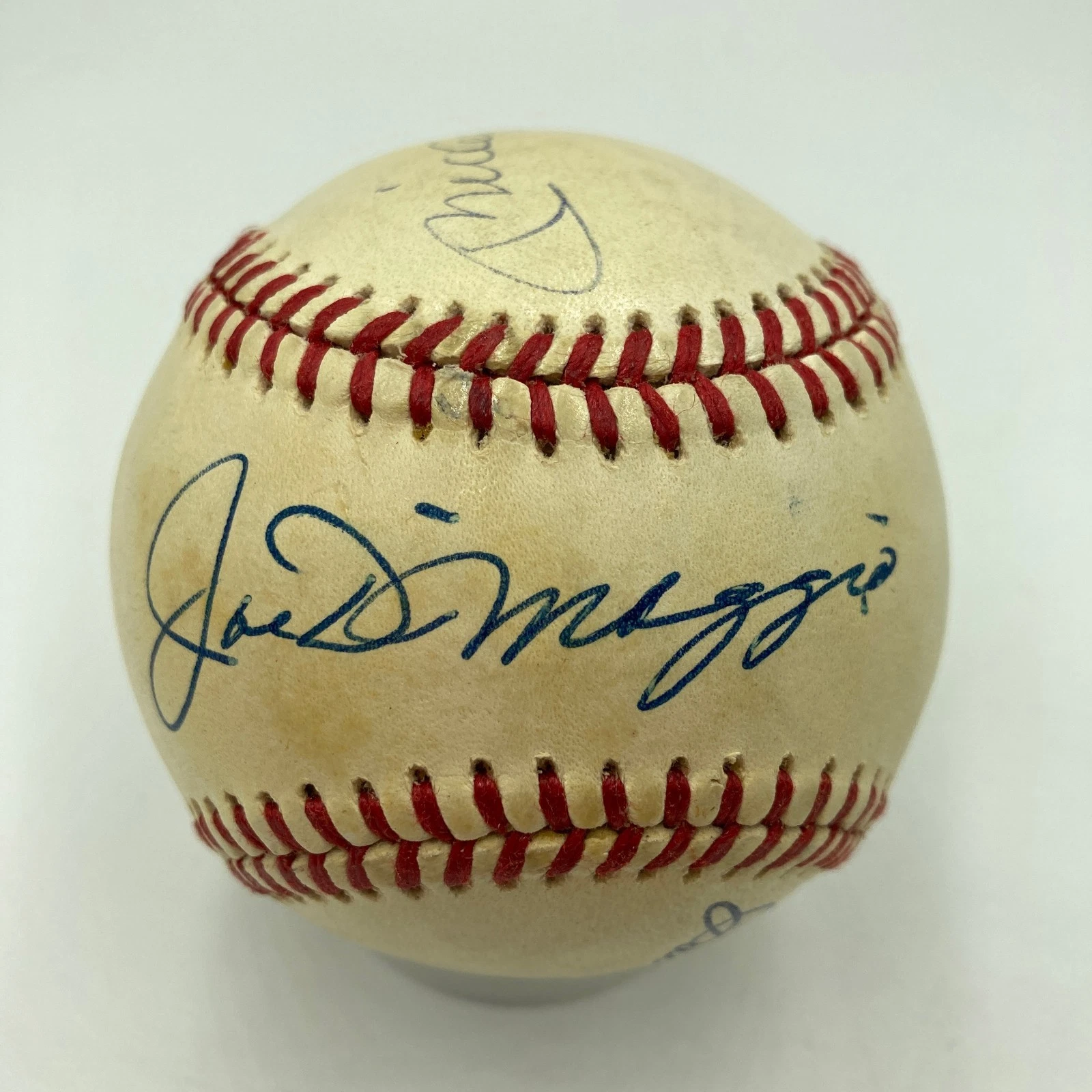 Mickey Mantle Joe Dimaggio Ted Williams Signed American League Baseball JSA COA