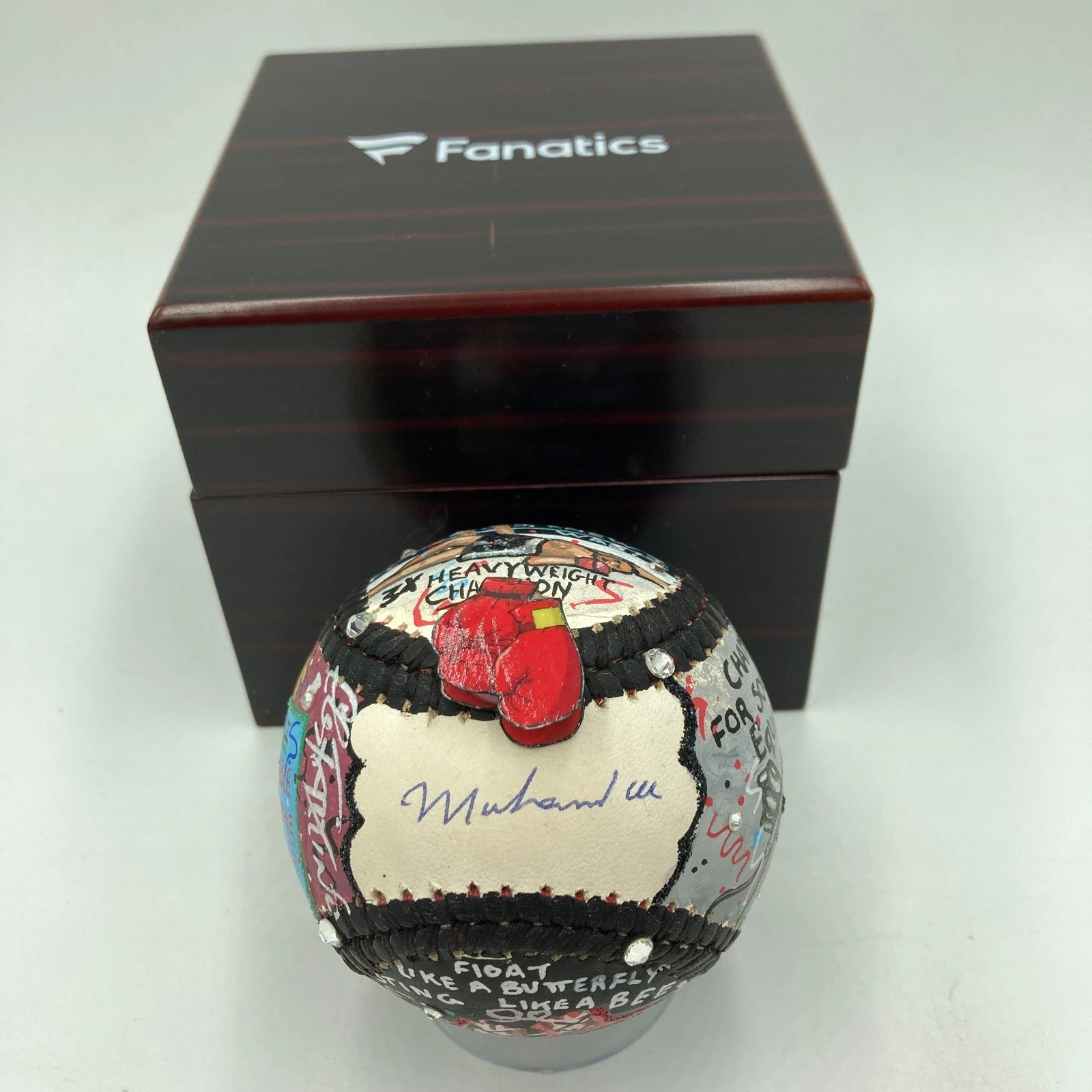 Muhammad Ali Signed Charles Fazzino Pop Art Baseball PSA DNA 10 GEM Mint Auto