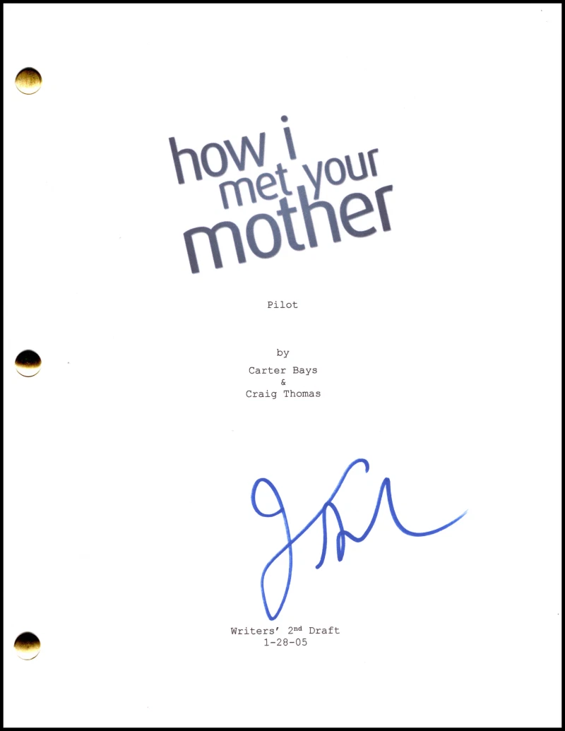 Jason Segel Signed Autograph How I Met Your Mother Script Screenplay Marshall