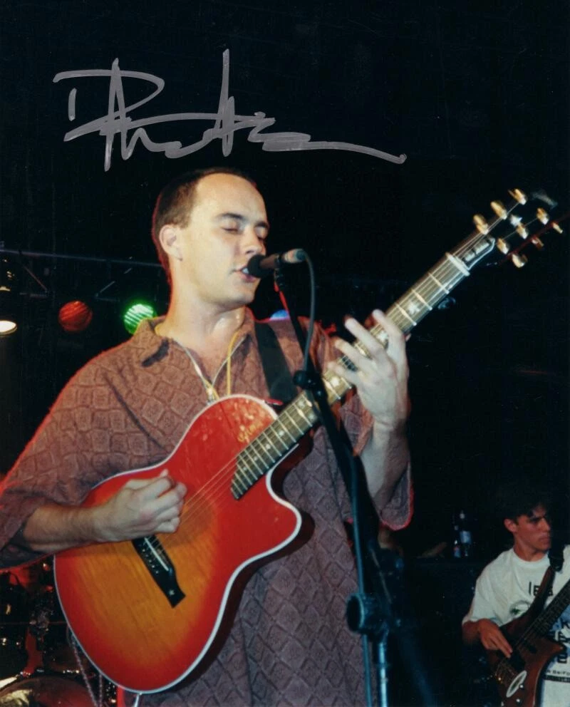 Dave Matthews Signed Autograph 8x10 Photo Photograph - DMB Band w/ JSA COA