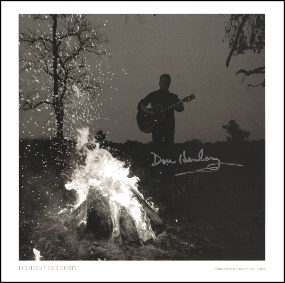 Don Henley Eagles Signed Autograph 12x12 Danny Clinch Lithograph w/ JSA COA
