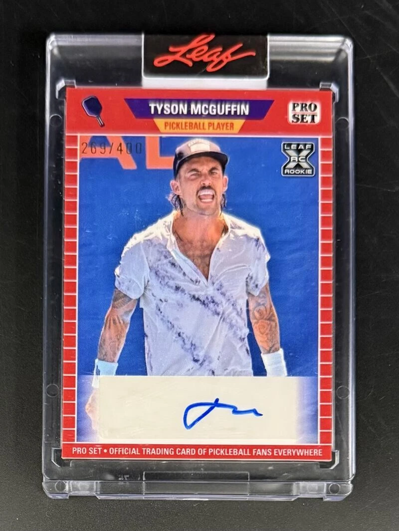 Tyson McGuffin Signed Autograph Leaf Pro Set Limited Trading Card Pickleball D