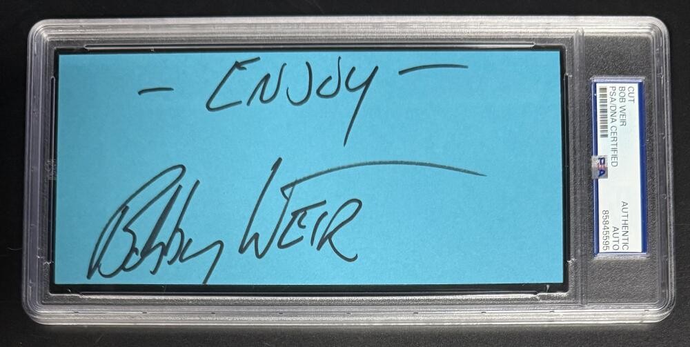 Bob Weir Signed Autograph PSA/DNA COA Slabbed Grateful Dead Special Note Cut B