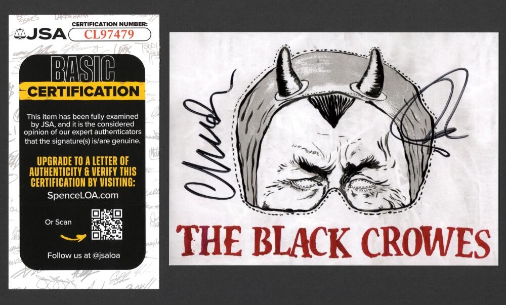 The Black Crowes Signed Autograph 4x6 Postcard - Chris & Rich Robinson JSA COA