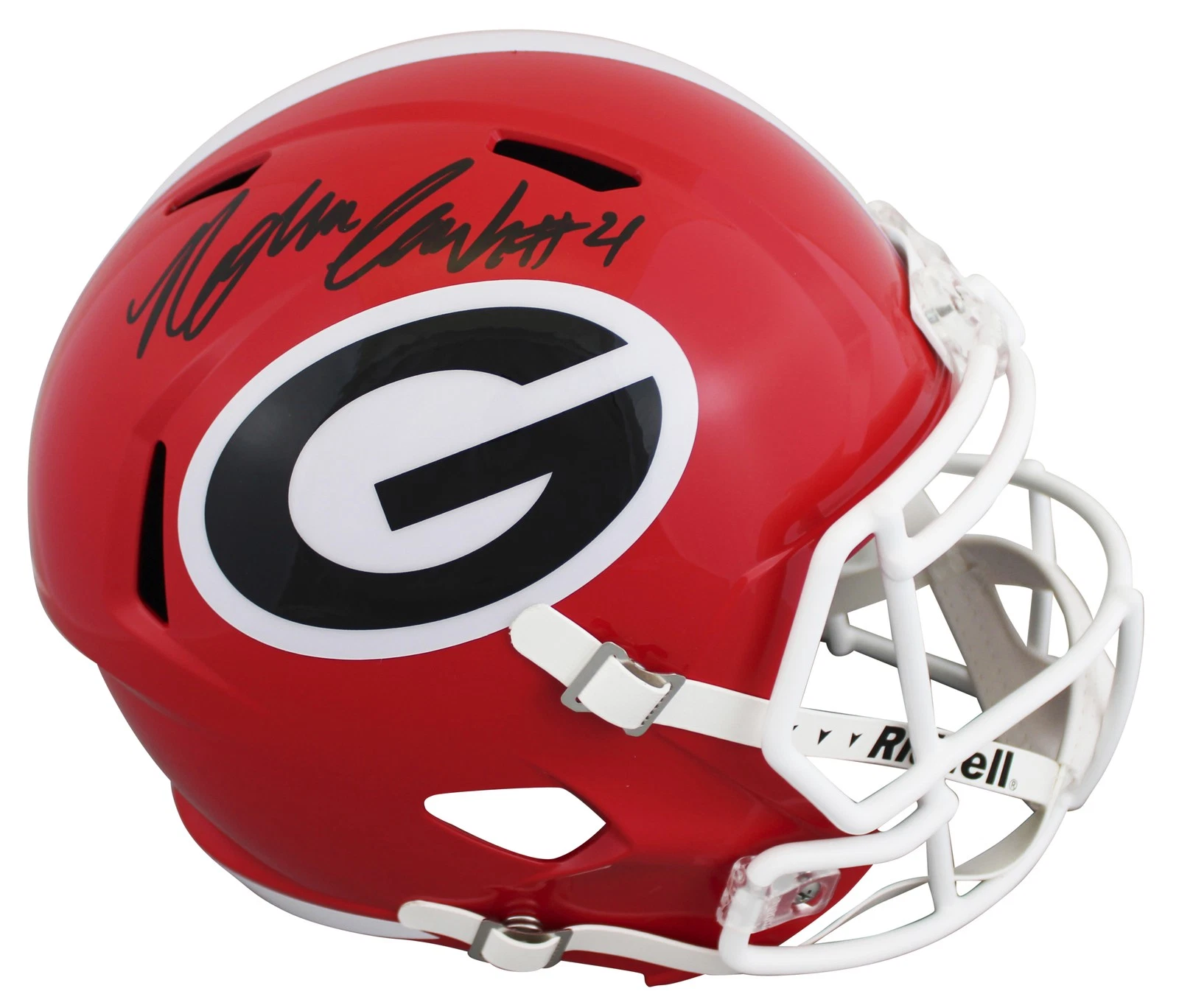 Georgia Nolan Smith Authentic Signed Full Size Speed Rep Helmet JSA Witness