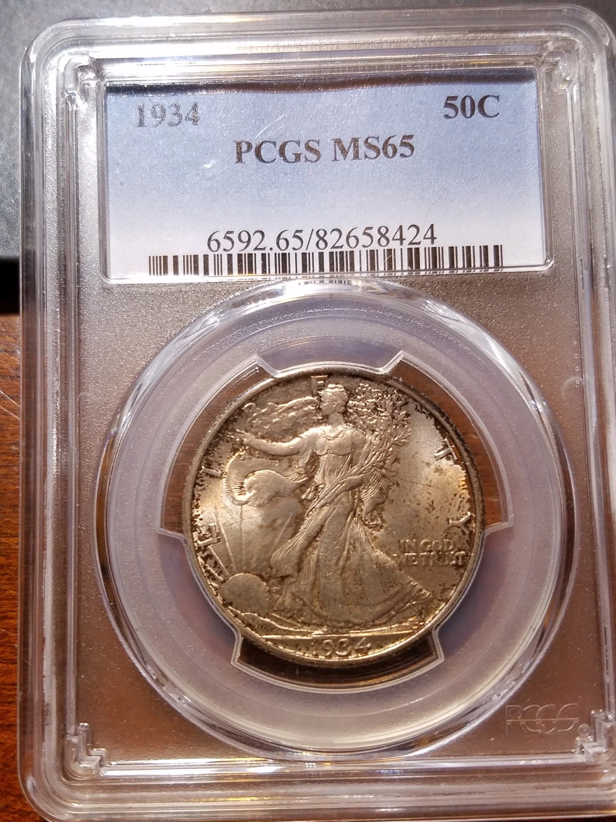 1934 Walking Liberty Half MS 65 PCGS           11379-270