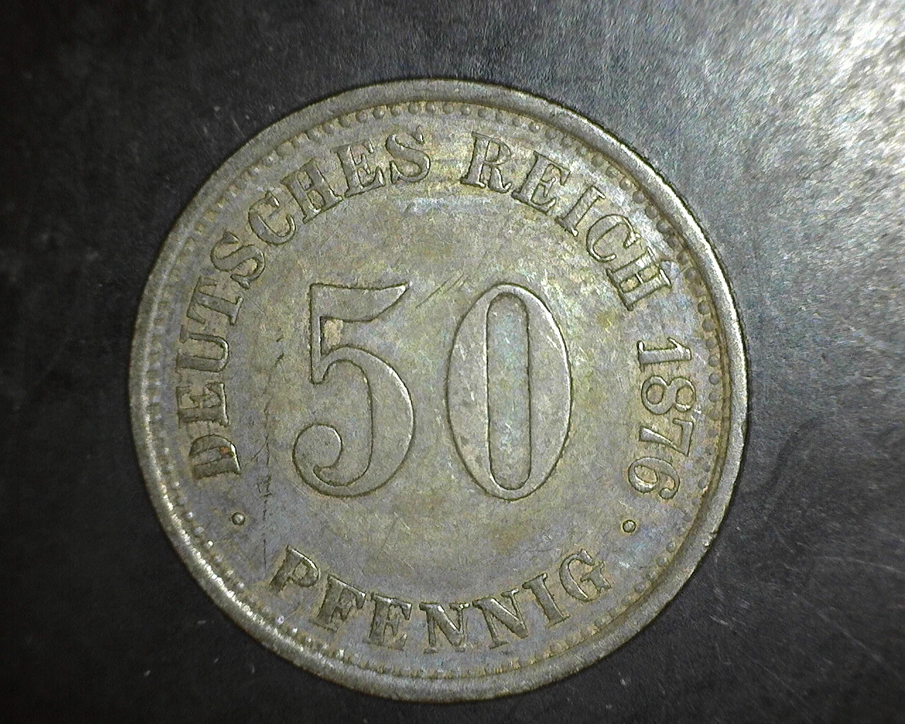 1876 S Germany 50 Pfenning VF