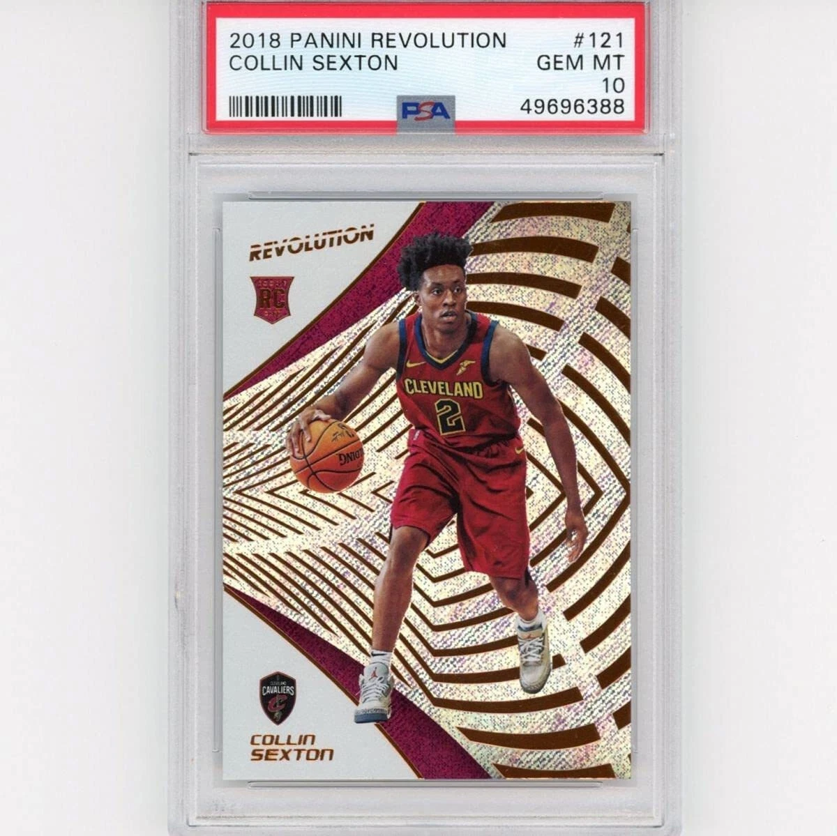 Graded 2018-19 Panini Revolution COLLIN SEXTON #121 Rookie RC Card PSA 10