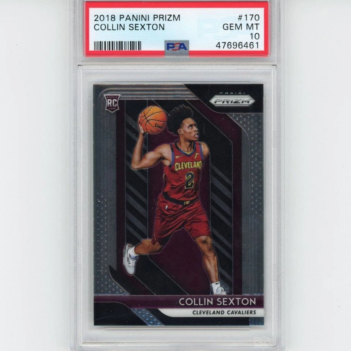 Graded 2018-19 Panini Prizm COLLIN SEXTON #170 Rookie RC Basketball Card PSA 10
