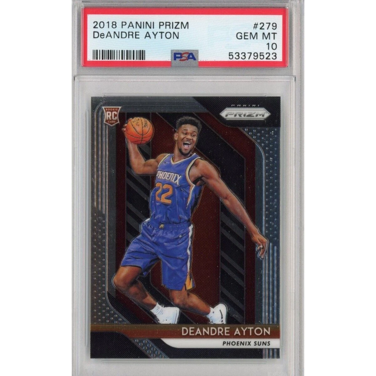 Graded 2018-19 Panini Prizm DEANDRE AYTON #279 Rookie RC Card PSA 10 Gem Mint