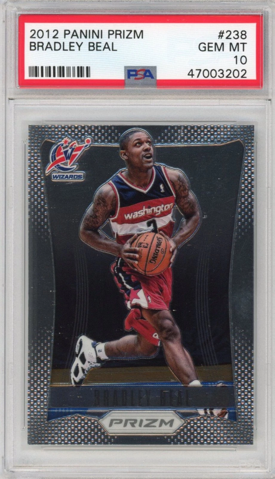 Graded 2012-13 Panini Prizm Bradley Beal #238 Rookie RC Card PSA 10 Gem Mint