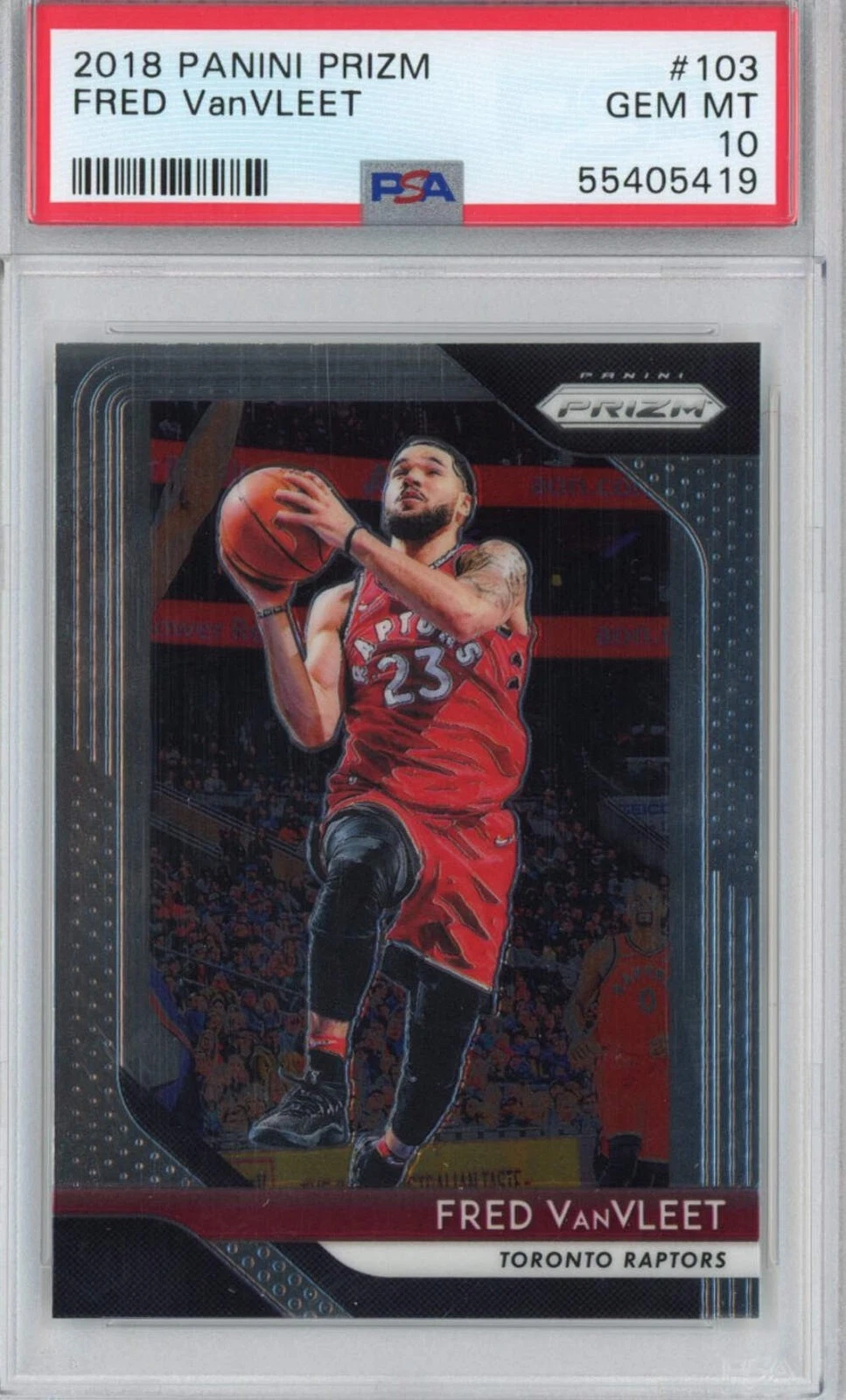 Graded 2018-19 Panini Prizm Fred VanVleet #103 Rookie RC Basketball Card PSA 10
