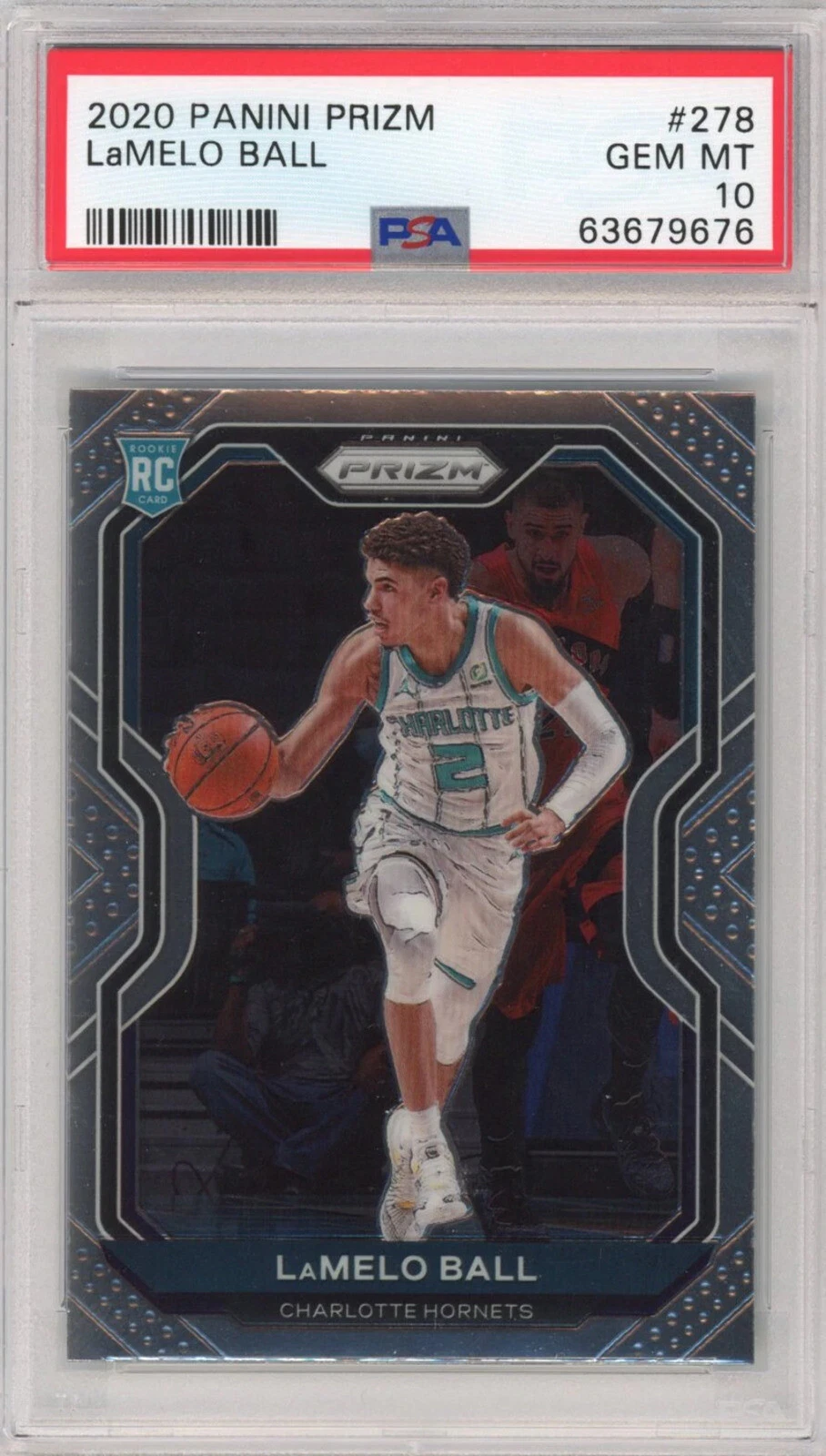 Graded 2020-21 Panini Prizm LaMelo Ball #278 Rookie RC Basketball Card PSA 10
