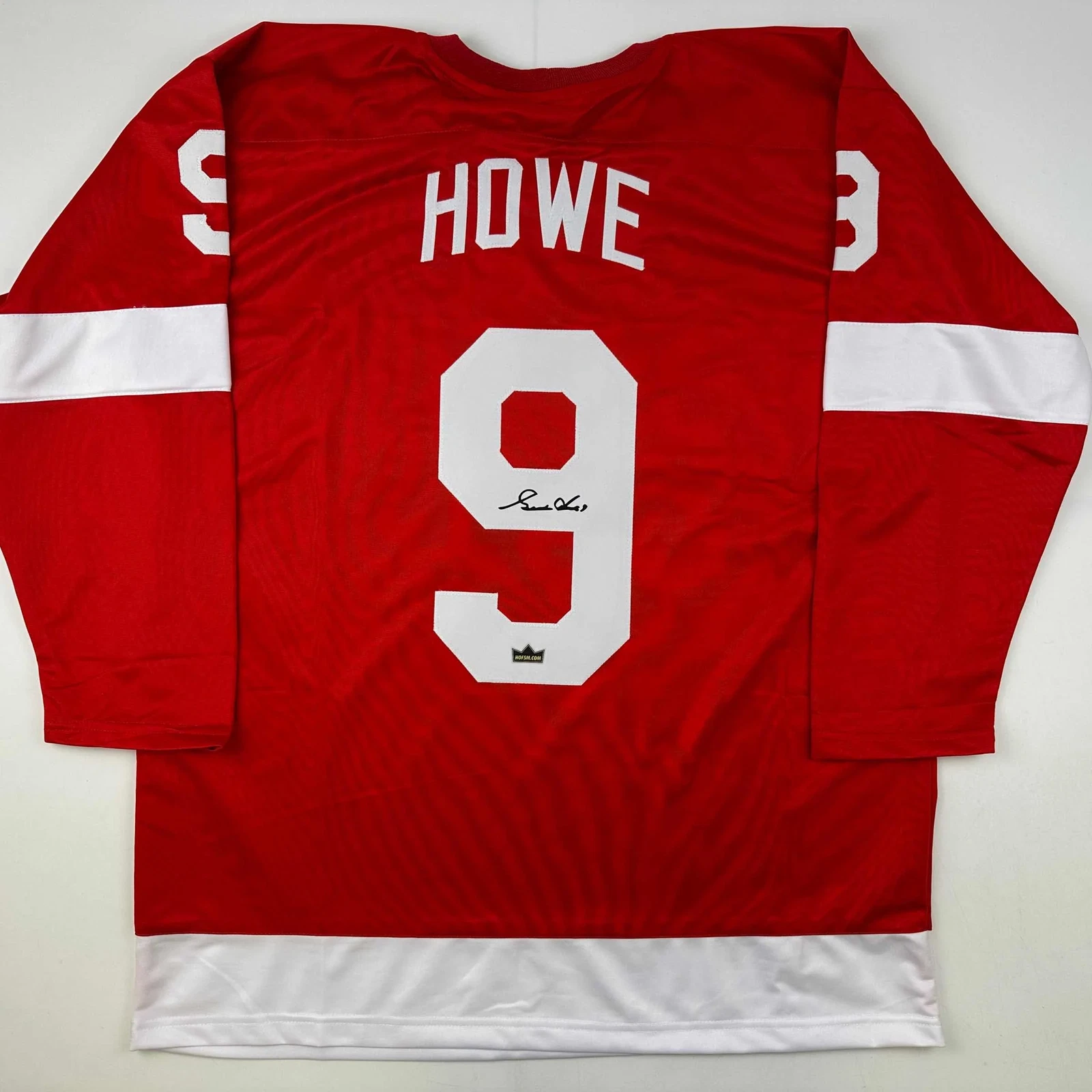 Facsimile Autographed Gordie Howe Detroit Red Reprint Auto Jersey Size Men's XL