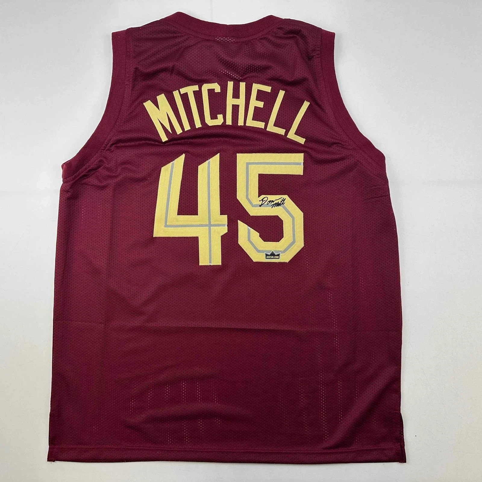 Facsimile Autographed Donovan Mitchell Cleveland Red Reprint Auto Jersey Mens XL