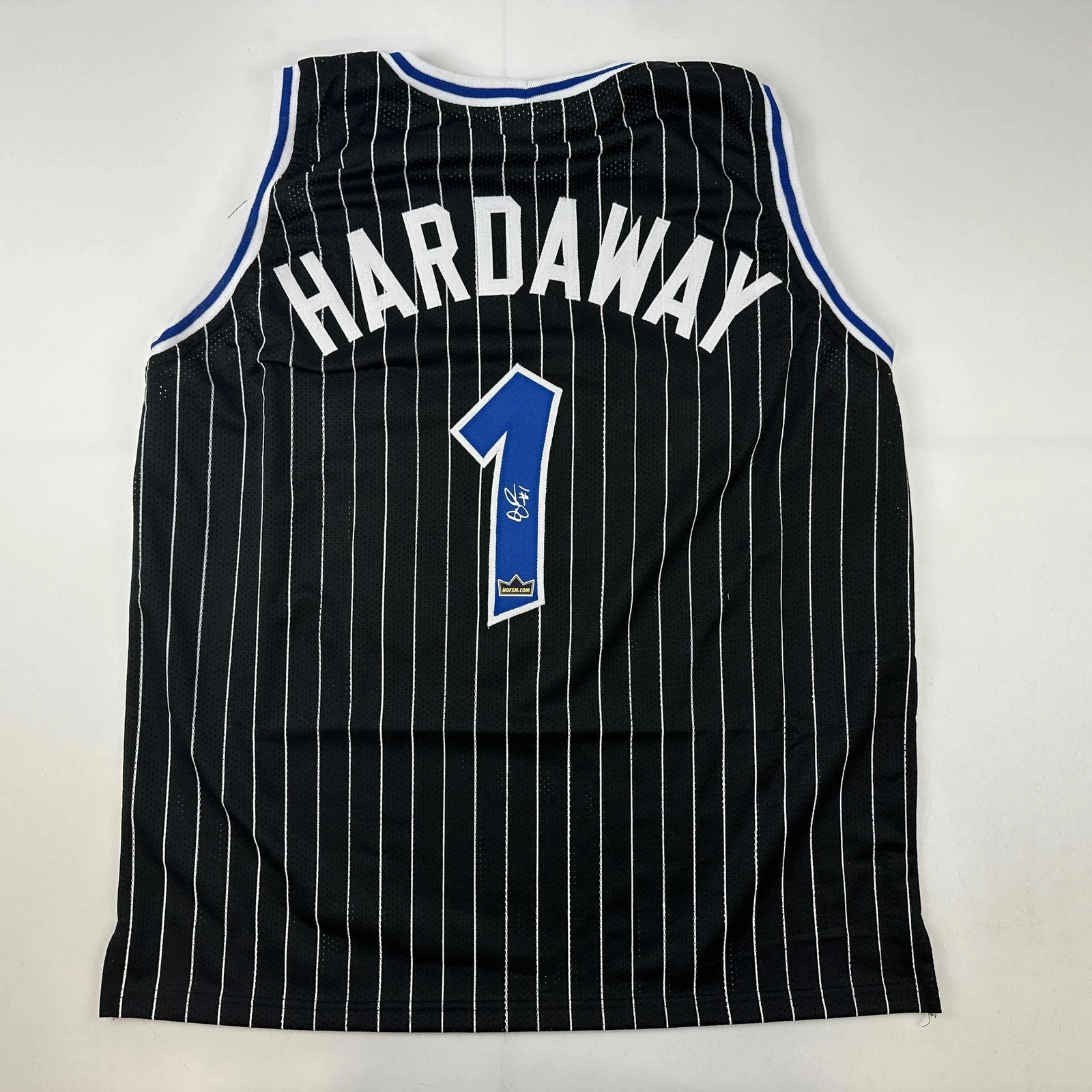 Facsimile Autographed Anfernee Penny Hardaway Orlando Black Reprint Jersey XL