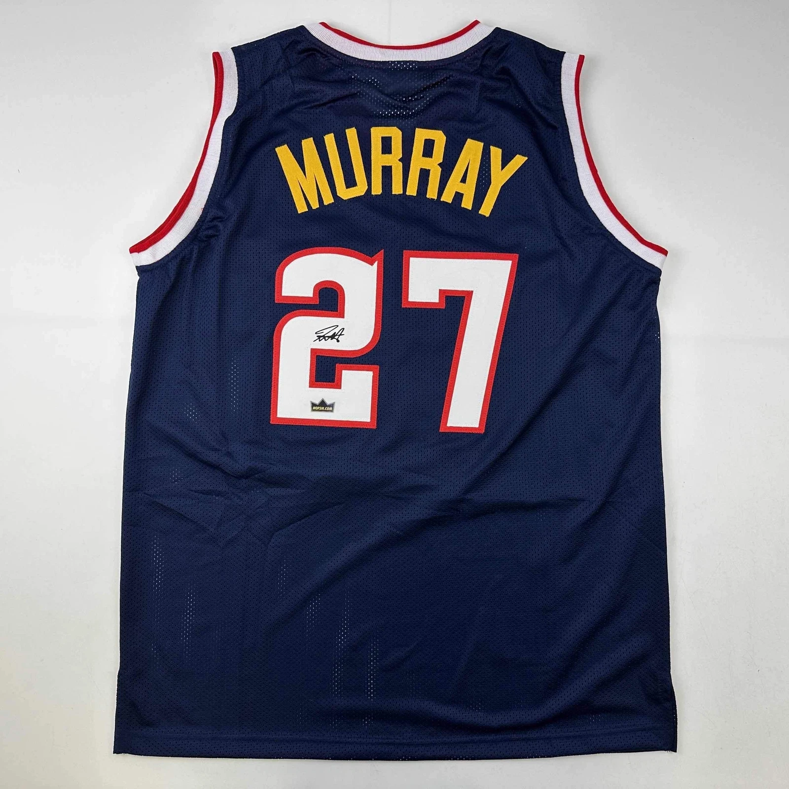 Facsimile Autographed Jamal Murray Denver Blue Reprint Jersey Size Men's XL