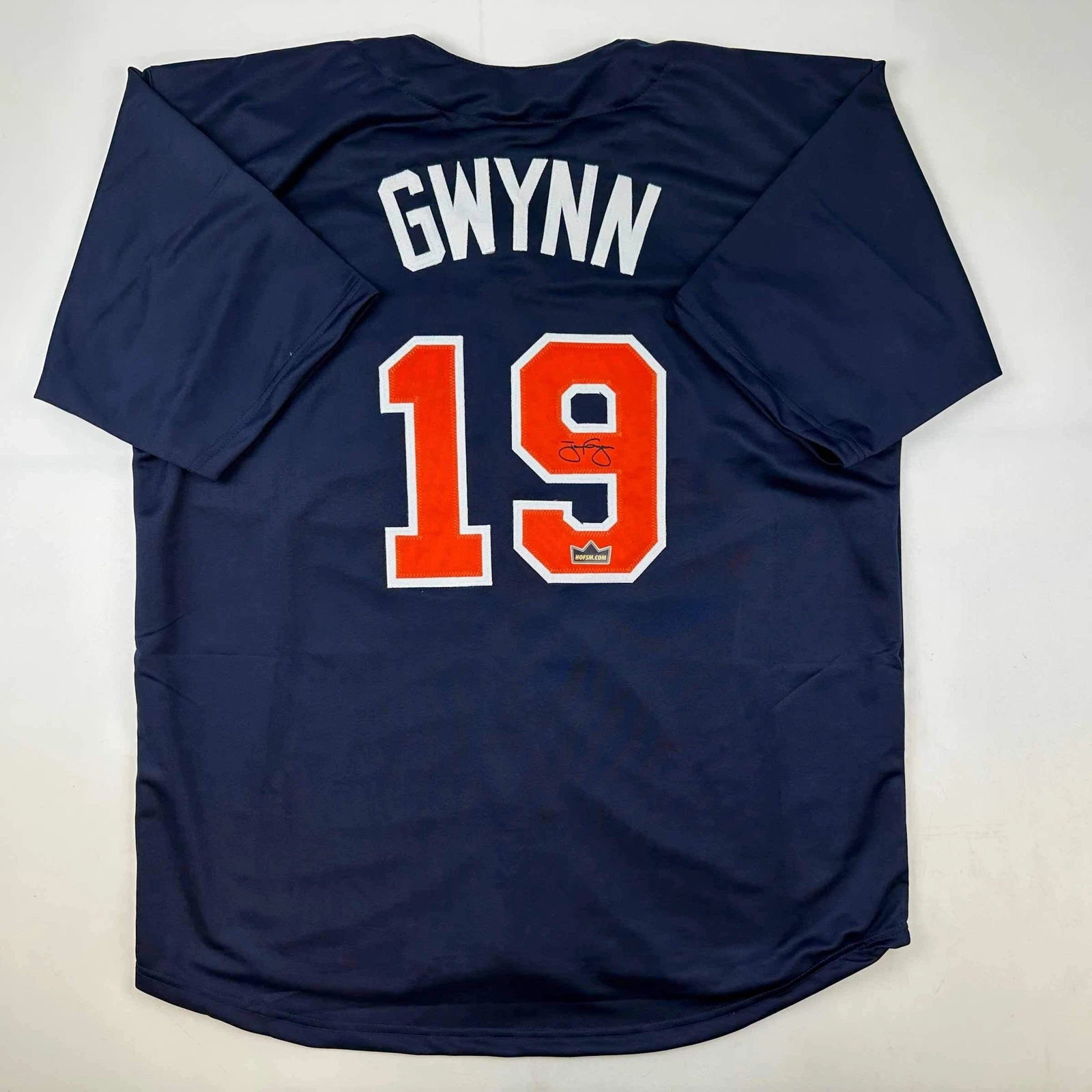 Facsimile Autographed Tony Gwynn San Diego Blue Reprint Jersey Size Men's XL