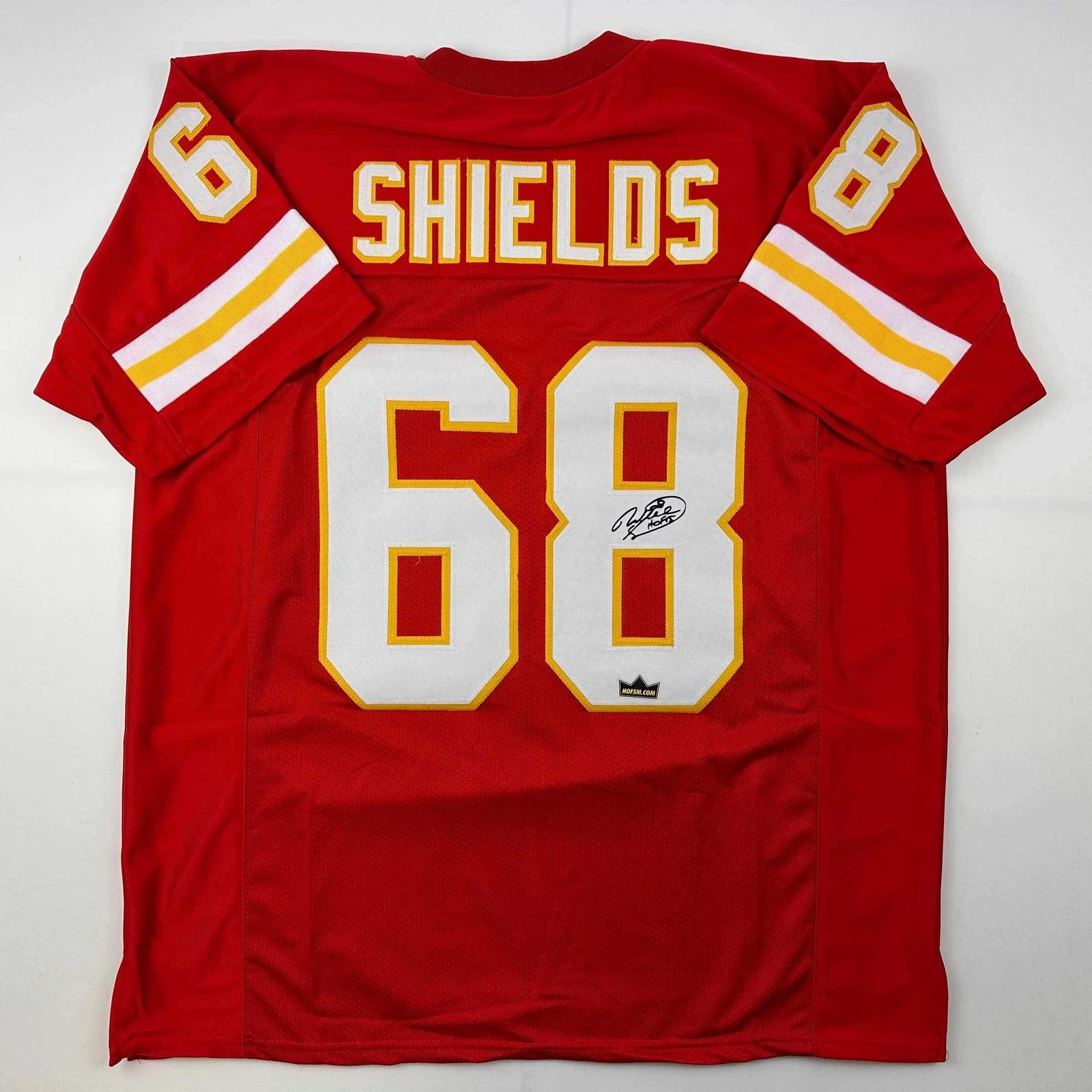 Facsimile Autographed Will Shields Kansas City Red Reprint Jersey Size Men's XL