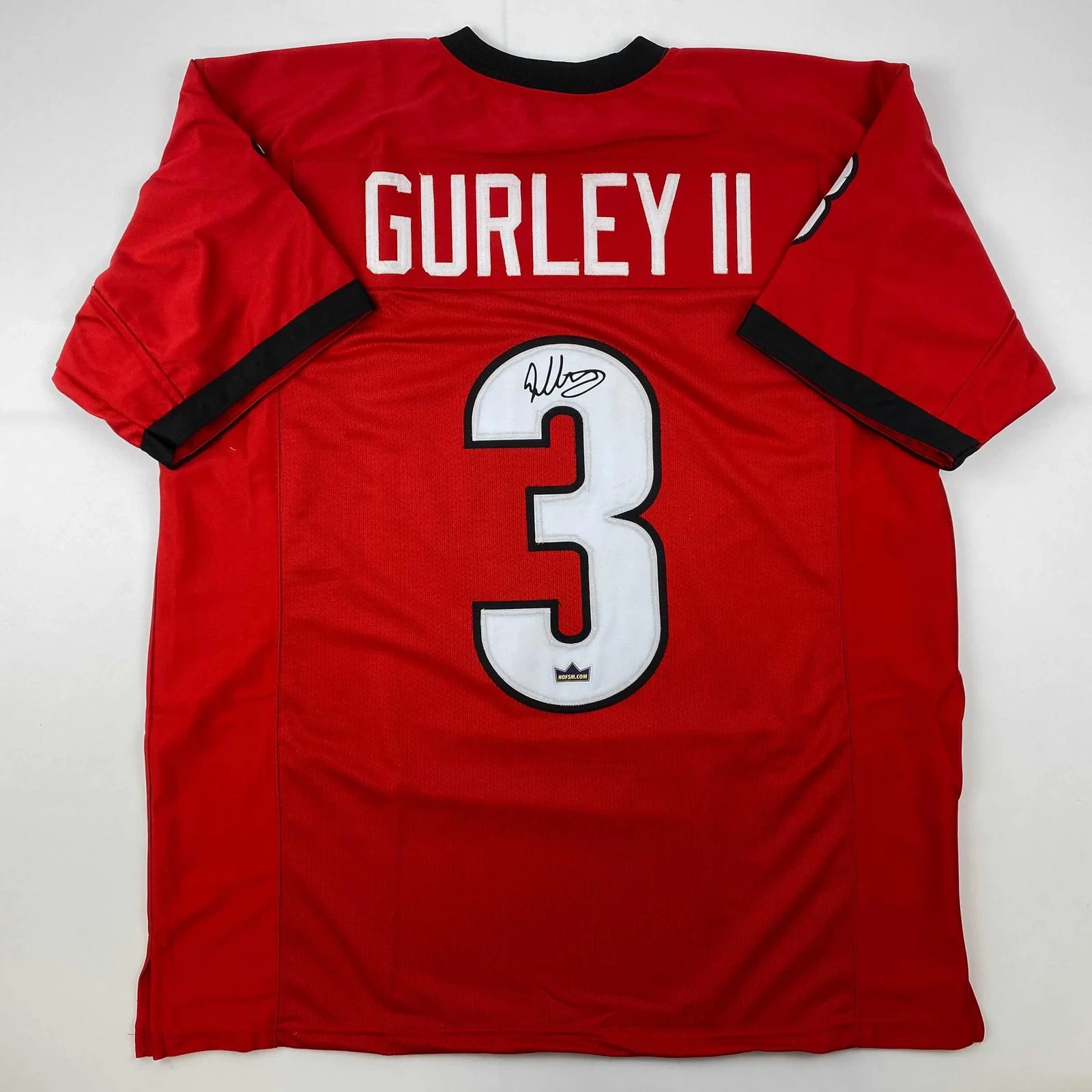 Facsimile Autographed Todd Gurley II Georgia Red Reprint Jersey Size Men's XL