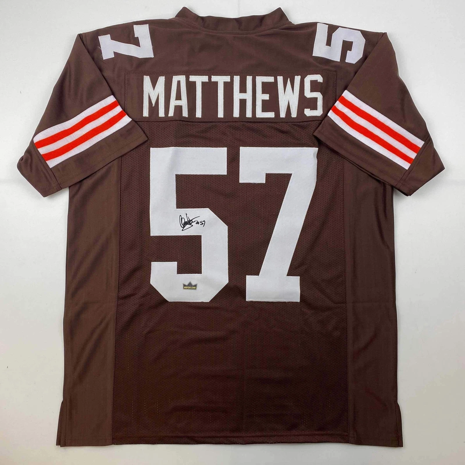 Facsimile Autographed Clay Matthews Jr. Cleveland Brown Reprint Jersey Men's XL
